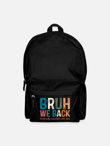 Skurriles, farbenfrohes Typografie-Design - Rucksack - Schwarz
