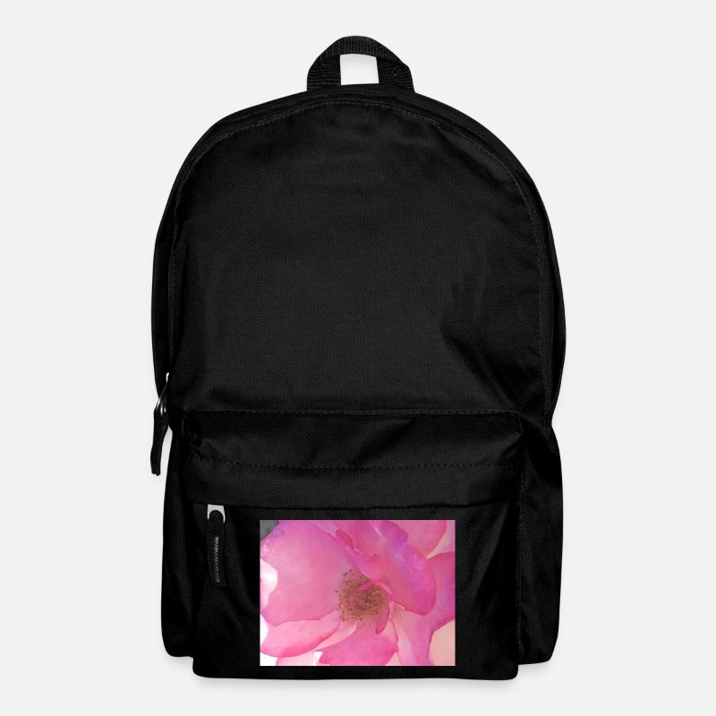 Douce fleur de rose en rose - Sac à dos - noir