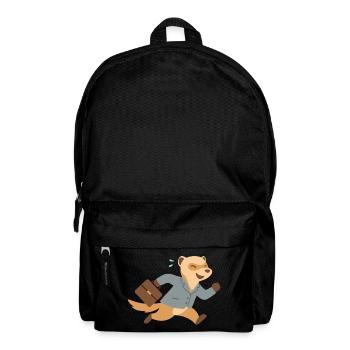 Furet en costume courant avec mallette - Sac à dos - noir - Devant