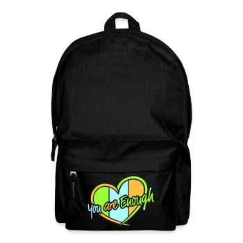 You Are Enough Self Love Motivational Quote - Backpack - black - Front