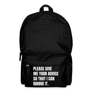 please give me your advice so that I can Ignore - Rucksack - Schwarz - Vorne