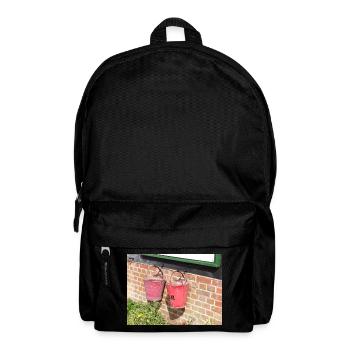 Seaux de jardin roses usés - Sac à dos - noir - Devant