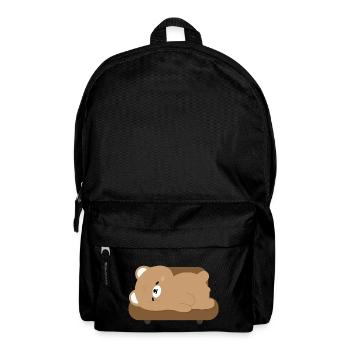 Tired Polar Bear on Sofa - Backpack - black - Front