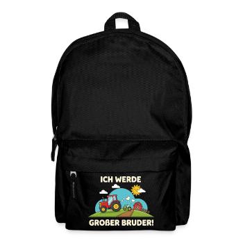 I'm Going Big Brother Tractor Farm Cute - Backpack - black - Front