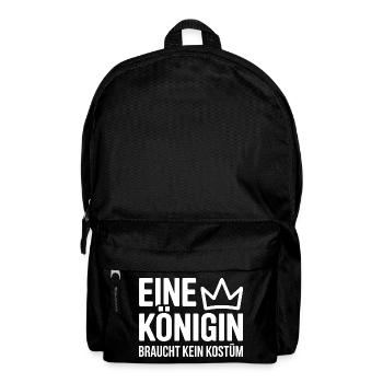 Queen doesn't need a costume disguise carnival - Backpack - black - Front