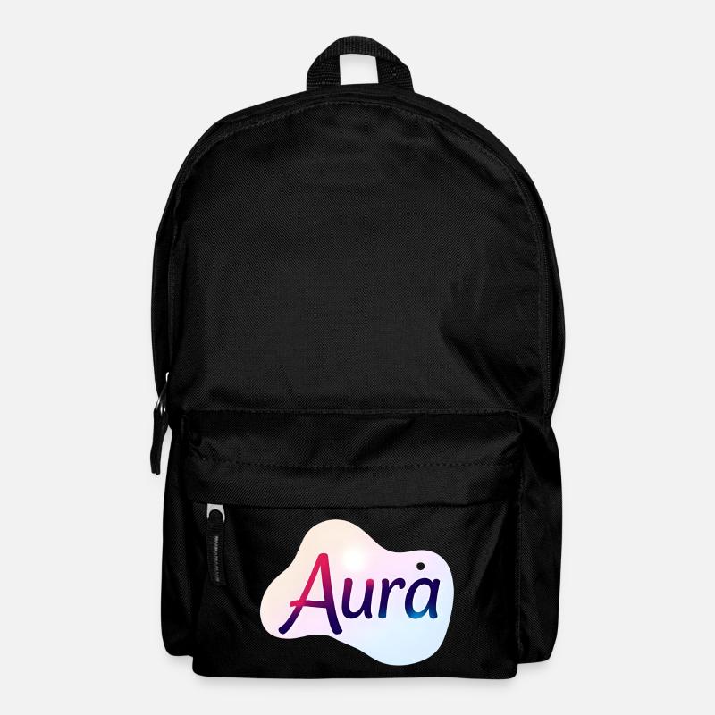 Aura – Design Typographique Coloré Moderne - Sac à dos - noir