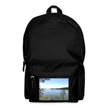 Lake landscape, nature moment - Backpack - black - Front