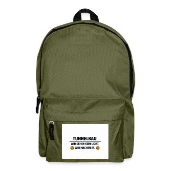Tunnelling Lichtmacher - Backpack - olive green - Front