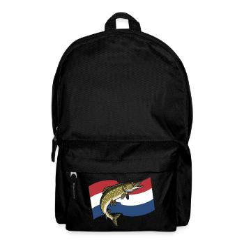 Pike Fishing Netherlands Holland - Backpack - black - Front