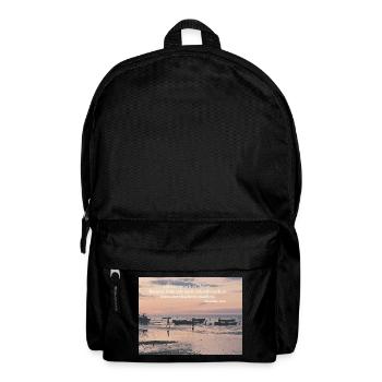 Vocation on the beach: fisher of men - Backpack - black - Front
