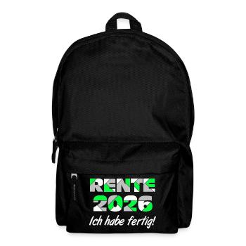 Pension 2026, I'm done - Backpack - black - Front