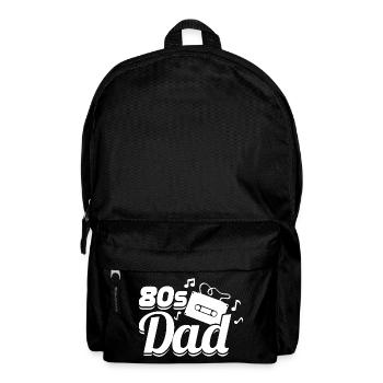 80er Papa - Rucksack - Schwarz - Vorne