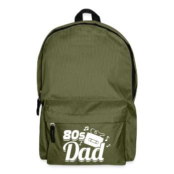 Papa des années 80 - Sac à dos - vert olive - Devant