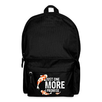 Encore un poisson koi, je te le promets, étang drôle. - Sac à dos - noir - Devant