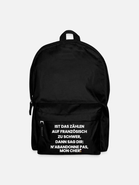 German-French-Rhyme 1 (Ver. A) - Backpack - black