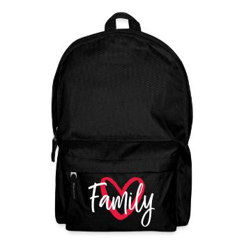 Cœur de famille - Sac à dos - noir - Devant