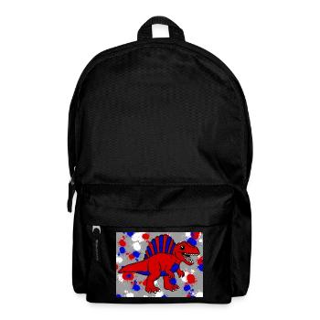 Spinosaurus Dino - Rucksack - Schwarz - Vorne