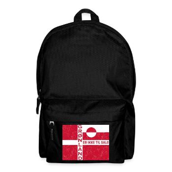 Emblème du Groenland Non à vendre - Sac à dos - noir - Devant