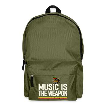Reggae Music - Backpack - olive green - Front