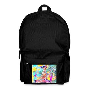 Colorful Meerkat Colors - Backpack - black - Front