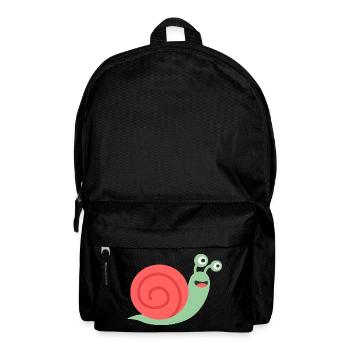 Süße Schnecke Comic Design für Babys & Kinder - Rucksack - Schwarz - Vorne
