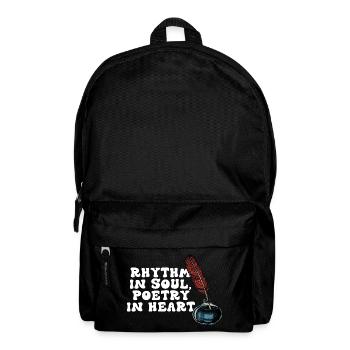 Rhythm in Soul, Poetry in Heart - Backpack - black - Front