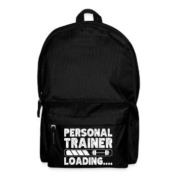 Powerlifting Bodybuilder Personal Trainer Loading - Backpack - black - Front