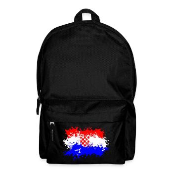 Kroatien Flagge Splash - Rucksack - Schwarz - Vorne