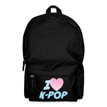 Ich liebe K-Pop - Rucksack - Schwarz - Vorne