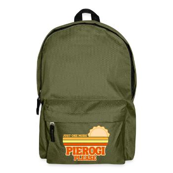 Pierogi Noch ein Knödel, bitte. Polnische Küche - Rucksack - Olivgrün - Vorne