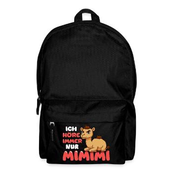 Ich Höre Immer Nur Mimimi Kamel - Rucksack - Schwarz - Vorne