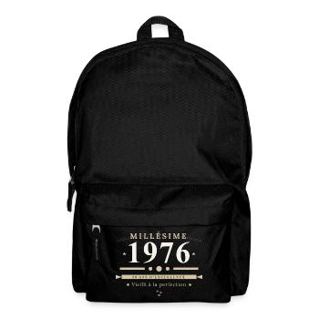 50 Ans Millésime 1976 – Cadeau Anniversaire Humour - Sac à dos - noir - Devant
