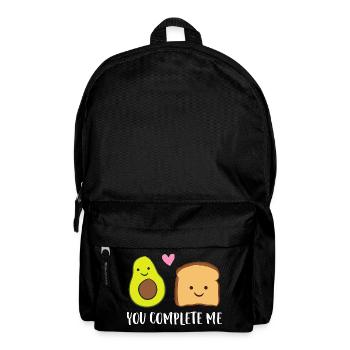 Tu m’as complété toast à l’avocat - Sac à dos - noir - Devant