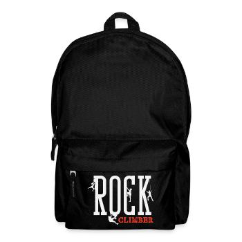 Rock Climber Lettering Climber Design - Backpack - black - Front