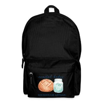 Sourdough Bread Baking Baker Artisan Coastal Bakes - Backpack - black - Front