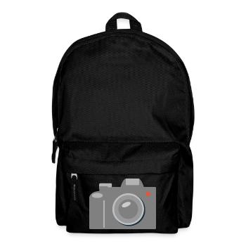 Kamera Icon Grafik Grau - Rucksack - Schwarz - Vorne