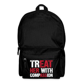 Traitez-la avec compassion - Sac à dos - noir - Devant