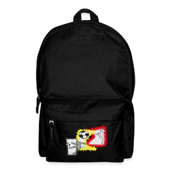 Kicker Fußball Stürmer  - Rucksack - Schwarz - Vorne