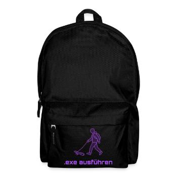 Exe Ausführen Lila - Rucksack - Schwarz - Vorne