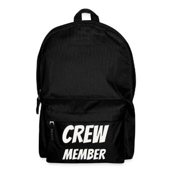 Crew Member Comic Fun Team Staff Event Festival - Backpack - black - Front
