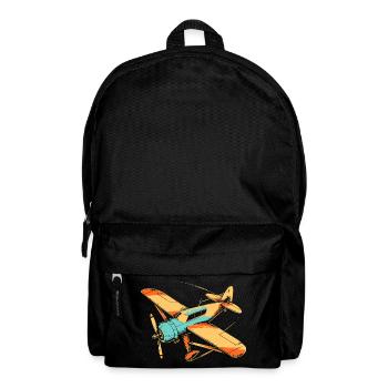Avion à hélice des années 80 - Sac à dos - noir - Devant
