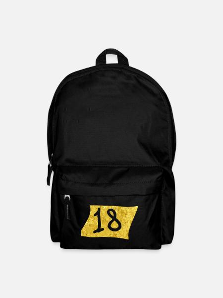 Golden 18 Celebration Design - Backpack - black
