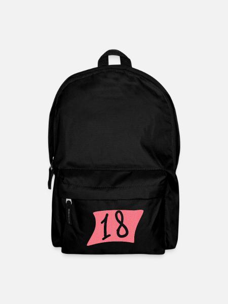 18th Birthday Pink Dot Design - Backpack - black