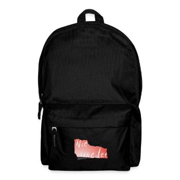 Plus d’imprimés roses géométriques - Sac à dos - noir - Devant