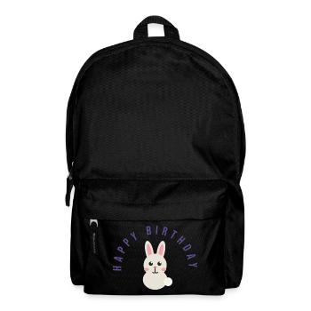JOYEUX ANNIVERSAIRE. HAPPY BIRTHDAY. ANNIVERSAIRE. - Sac à dos - noir - Devant