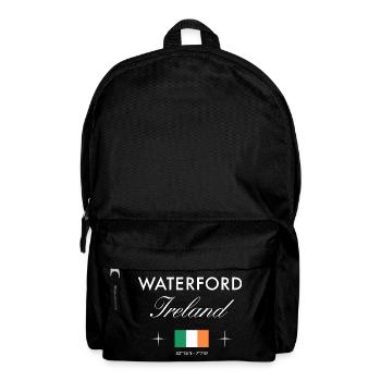 Waterford Coordonnées Irlande Souvenir de voyage - Sac à dos - noir - Devant