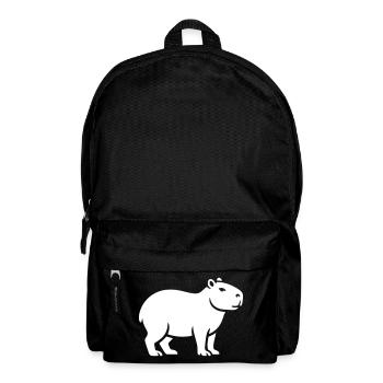 Capybara Wasserschwein - Rucksack - Schwarz - Vorne