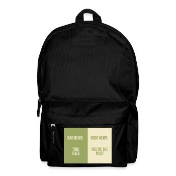 Bad News Good News – Time Flies - Rucksack - Schwarz - Vorne