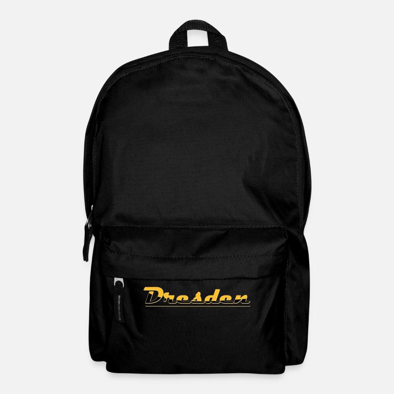 Schriftzug Dresden - Rucksack - Schwarz