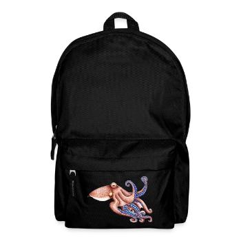 Bleu Octopus - poulpe bleu - bleu Poulpe - Sac à dos - noir - Devant